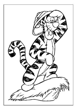 Artistic adventure printable pooh and tigger coloring pages delight
