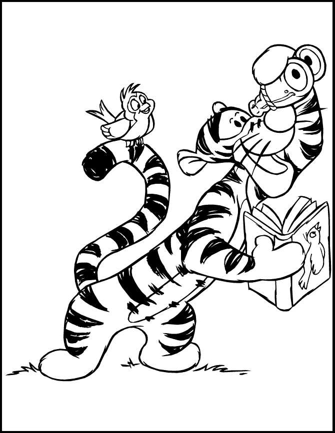 Coloring pages winnie the pooh coloring pages tigger