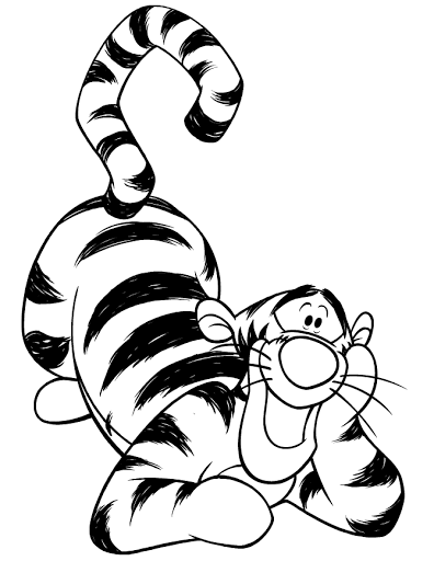 Coloring pages sleepy tigger coloring pages