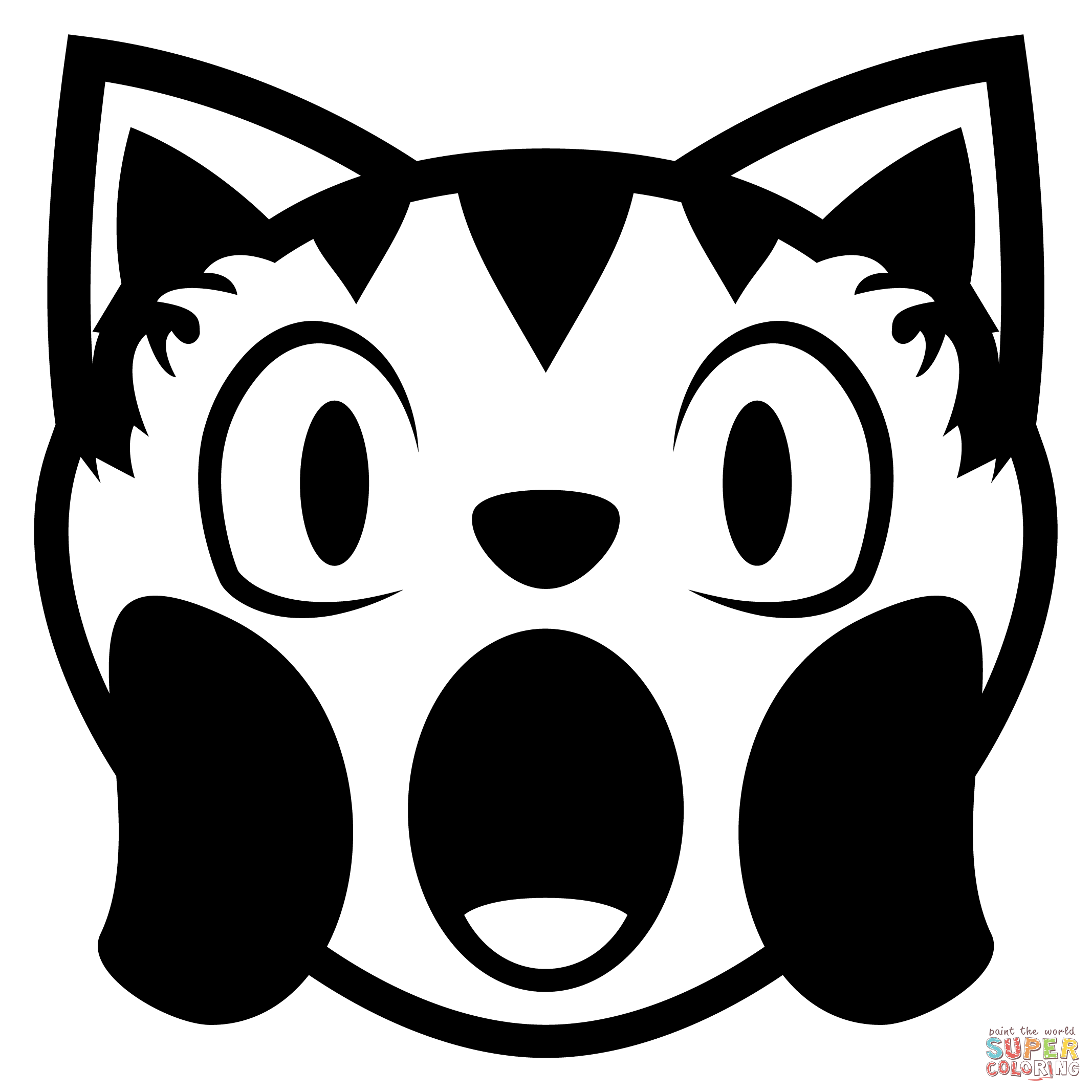 Weary cat emoji coloring page free printable coloring pages