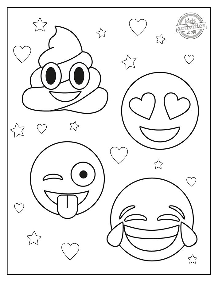 Super cute printable emoji coloring pages emoji coloring pages coloring pages free printable coloring pages