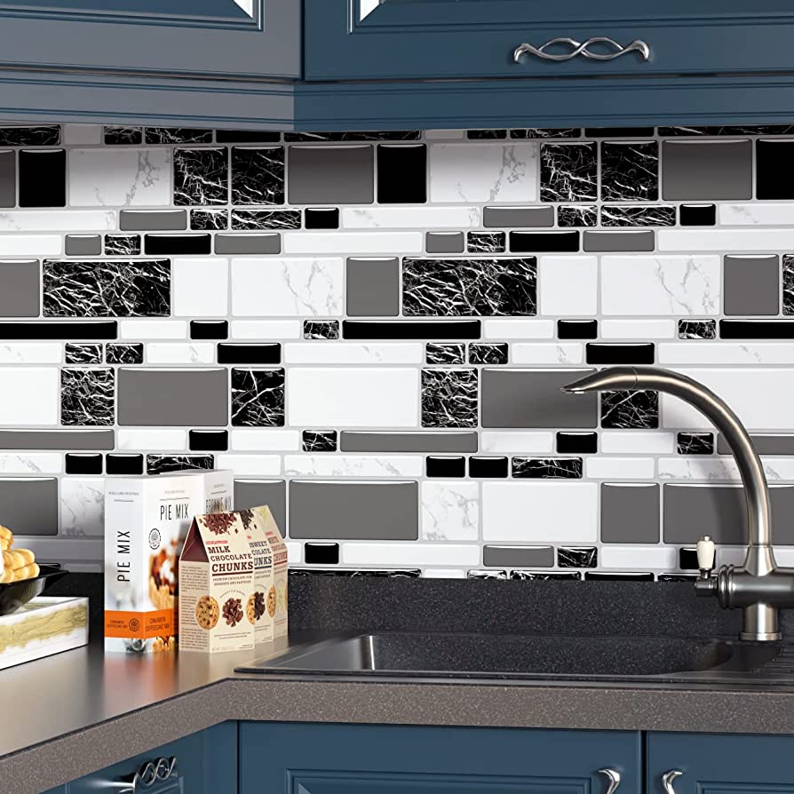 Peel and stick backsplash tiles for kitchen black and white stick on backsplash kitchen backsplash contact paper kitchen wallpaper self adhesive removable wallpaper for bathroom waterproof âãâ tools home