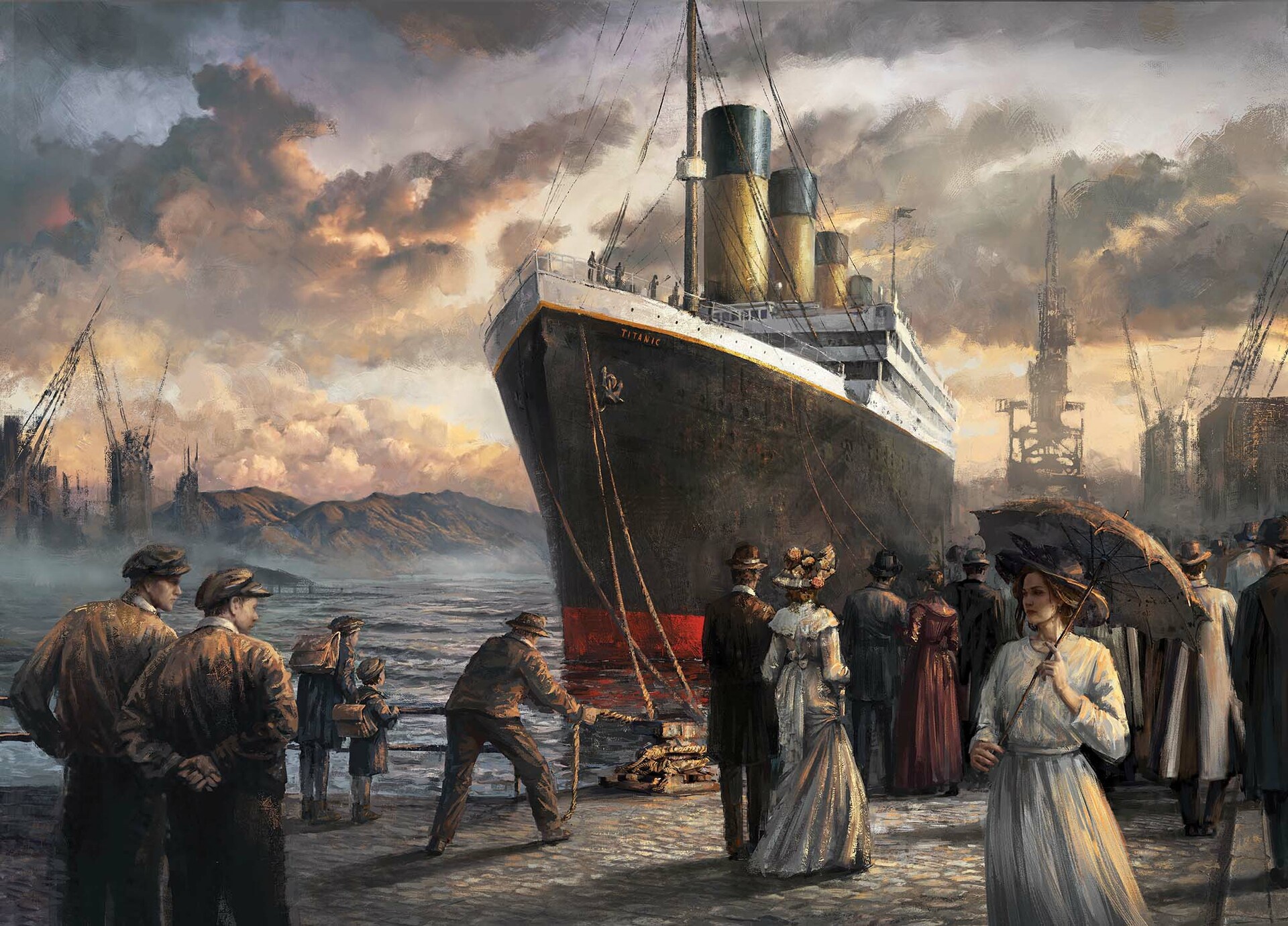 Wallpaper artwork history ship vehicle titanic x