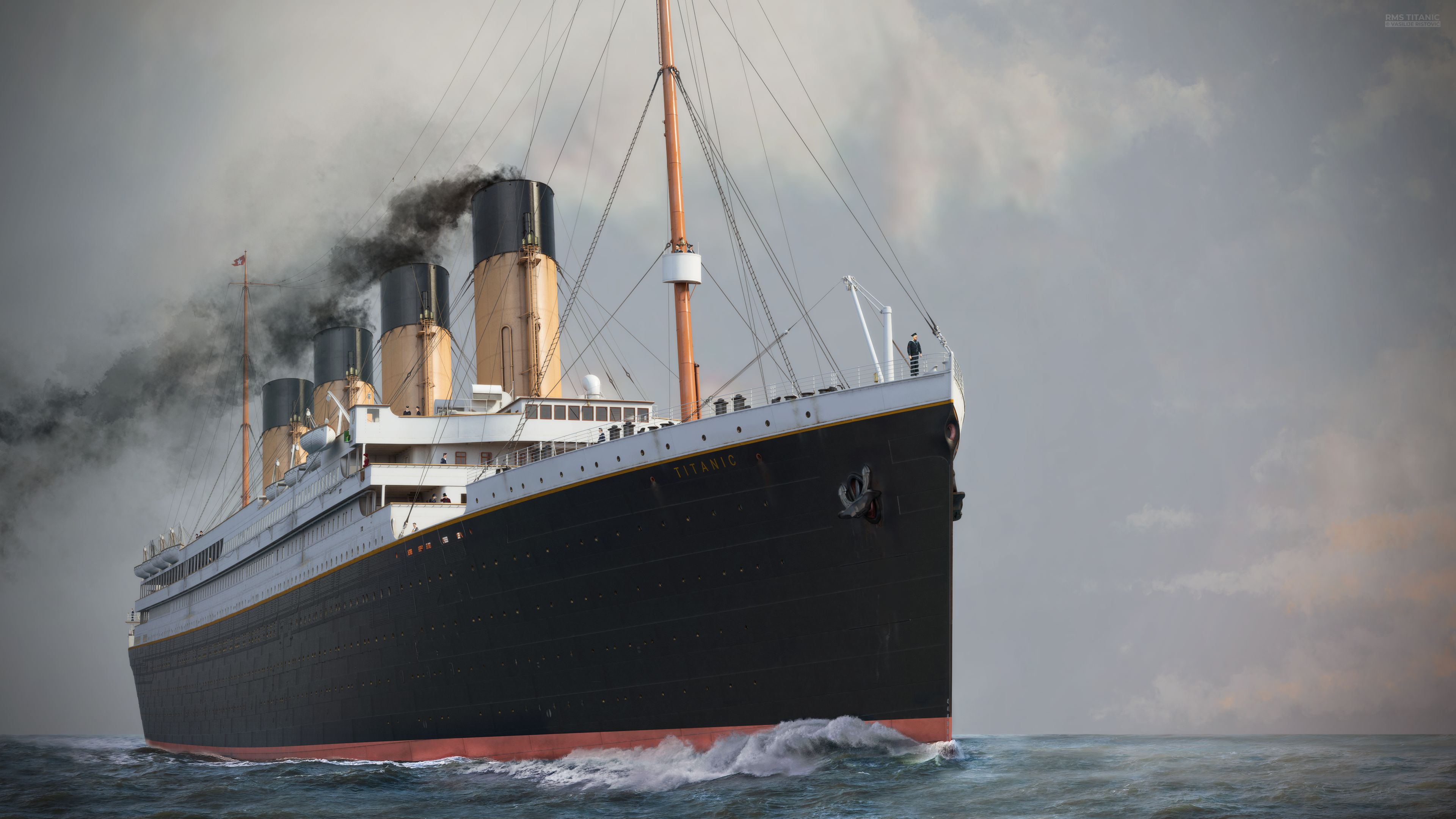 K widescreen wallpaper that i made from my favourite render of titanic i havent posted anything new for long time and though you guys would appreciate something like this rtitanic