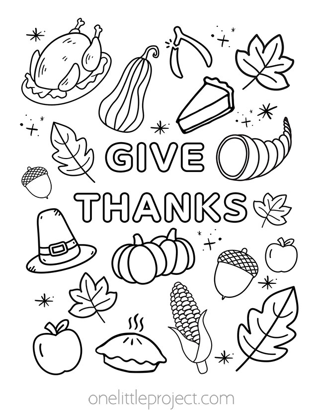 Thanksgiving coloring pages free printable thanksgiving color sheets