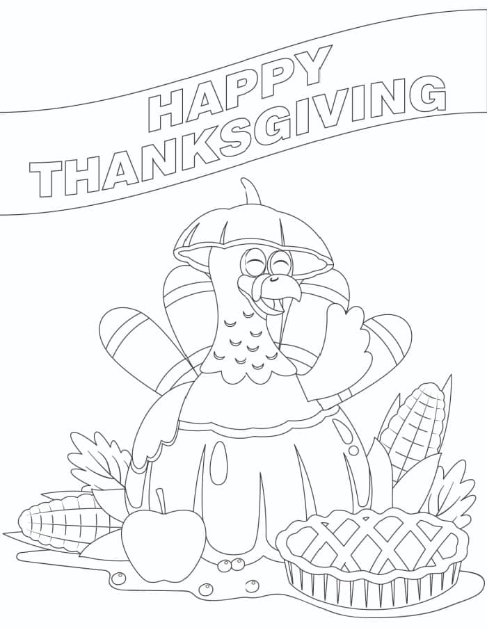 Thanksgiving coloring pages free