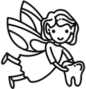 Tooth fairy coloring page free printable coloring pages