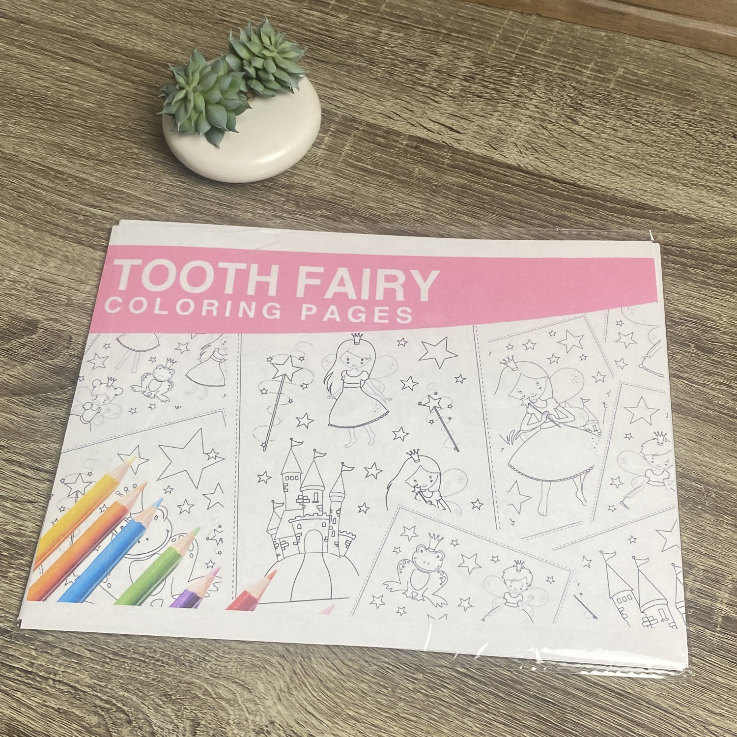 Tooth fairy coloring pages lb vellum bristol paper kids colorin â