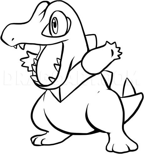 How to draw totodile step by step drawing guide by dawn dragoart pokemon coloring pages pokemon coloring sheets pokemon drawings