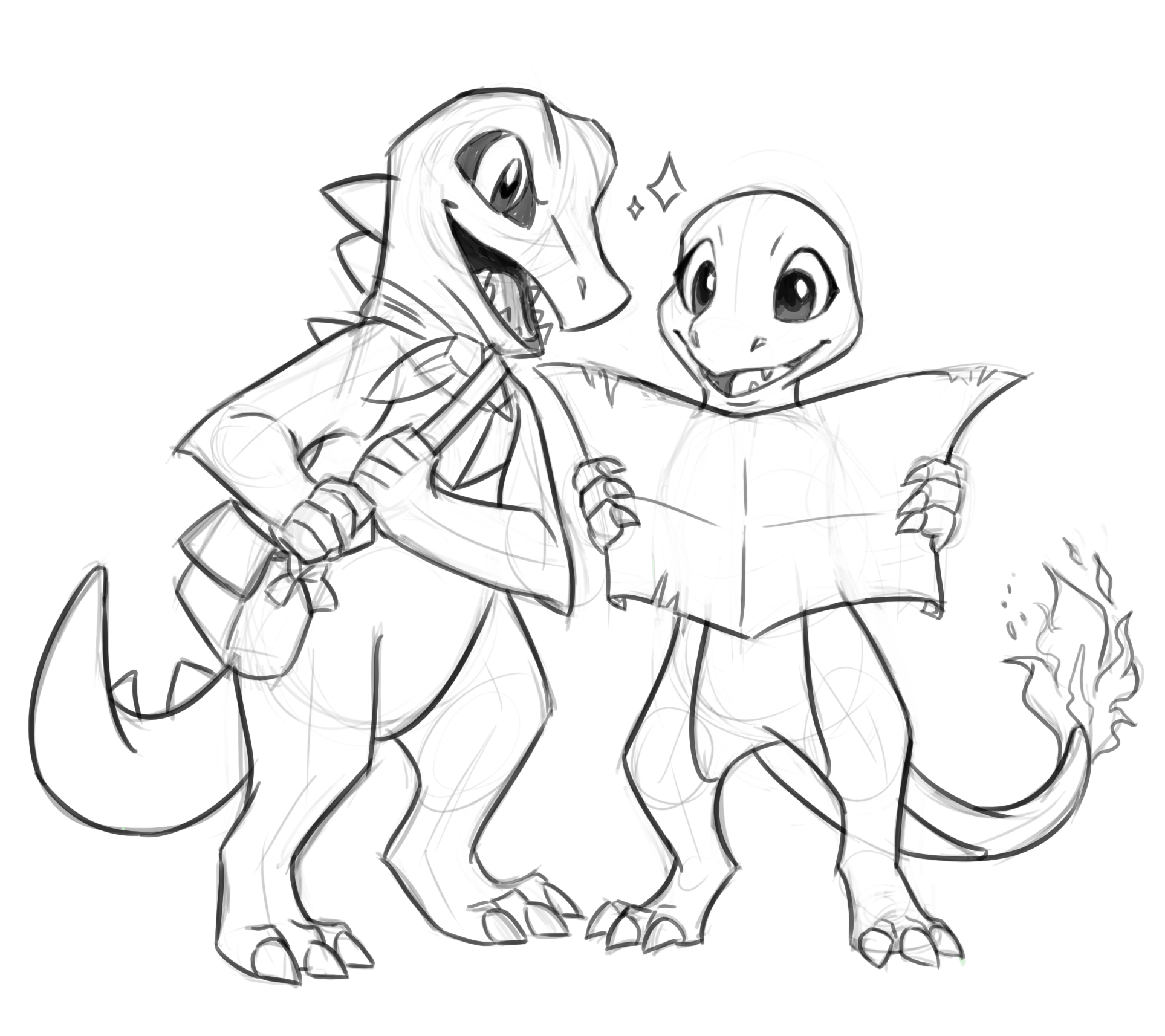 Got inspired after my recent playthrough of eos totodile and charmander rmysterydungeon