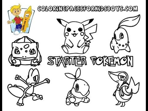 Coloringbuddymike starter pokemon coloring pages to print