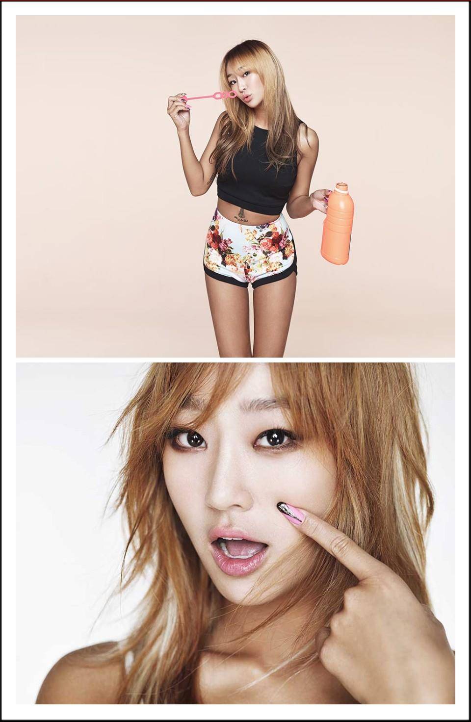 Sistars hyorin is sexy and flirty in touch my body teaser images
