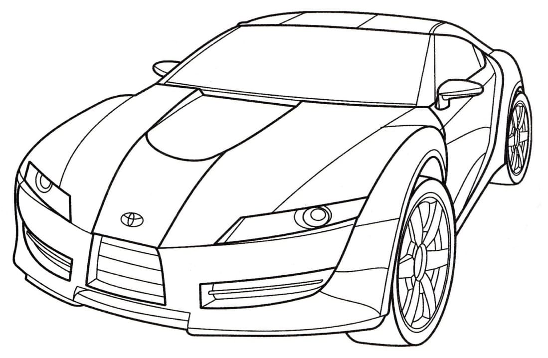 Nice toyota coloring page