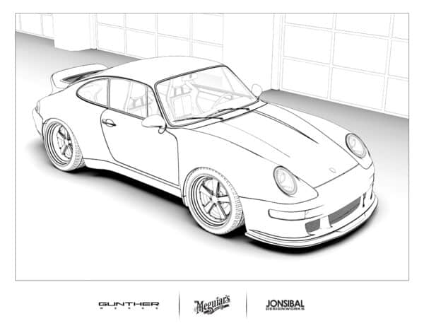 Supercar coloring pages built by kids