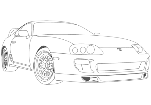 Toyota supra coloring page free printable coloring pages
