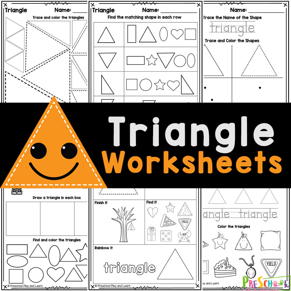 Ðºfree printable triangle shape worksheets for preschool