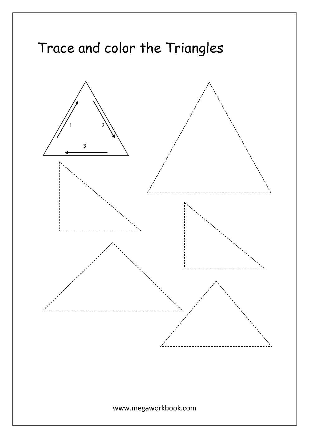 Free printable shapes worksheets