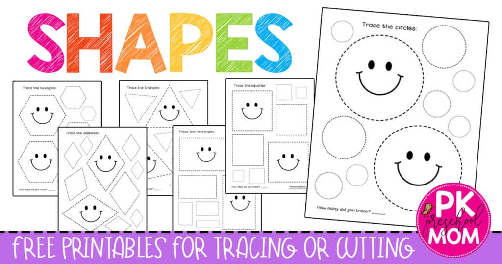 Shape tracing worksheets