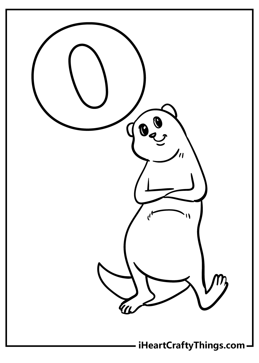 Letter o coloring pages free printables