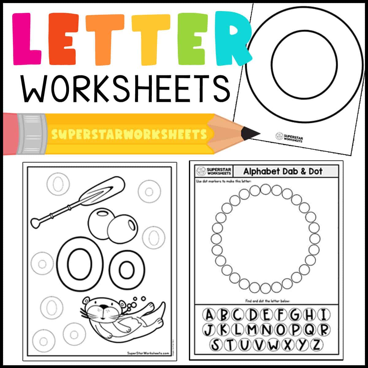 Letter o worksheet