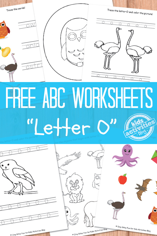 Free letter o worksheets for preschool kindergarten kids activities blog