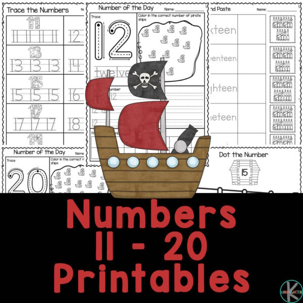 Ð free printable pirate numbers