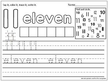 Number practice pages