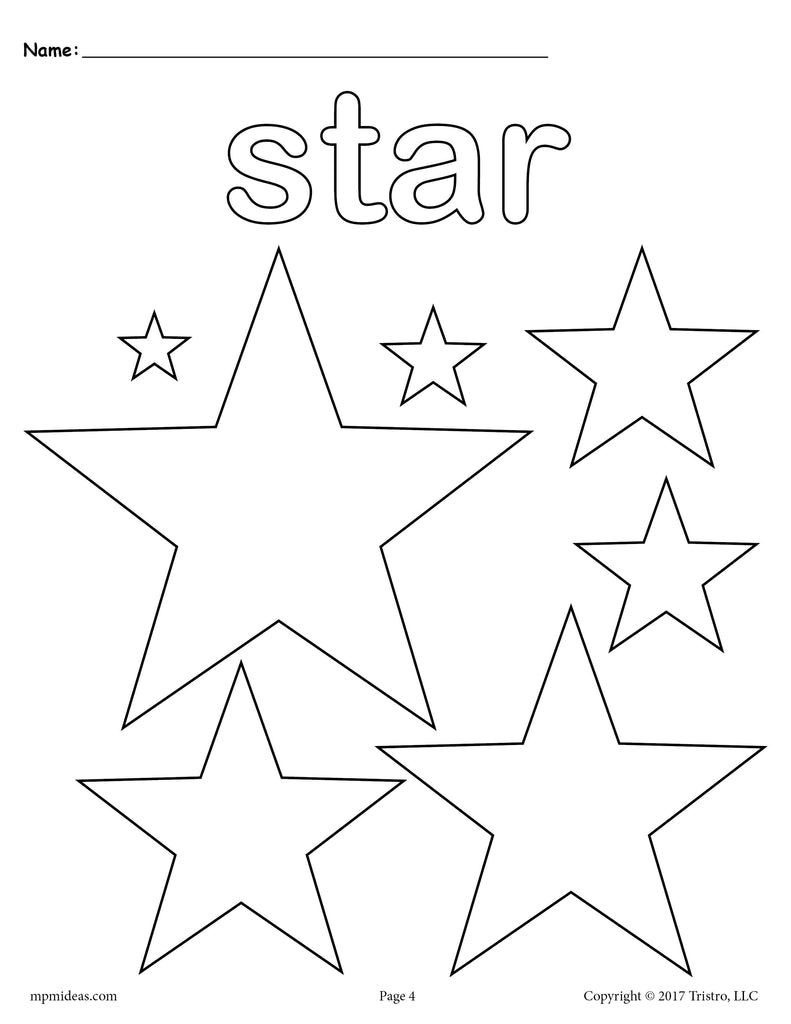 Star worksheets