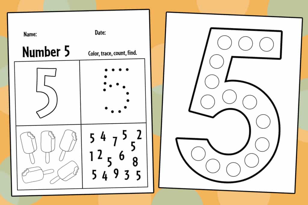 Free math worksheets for preschool â the hollydog blog