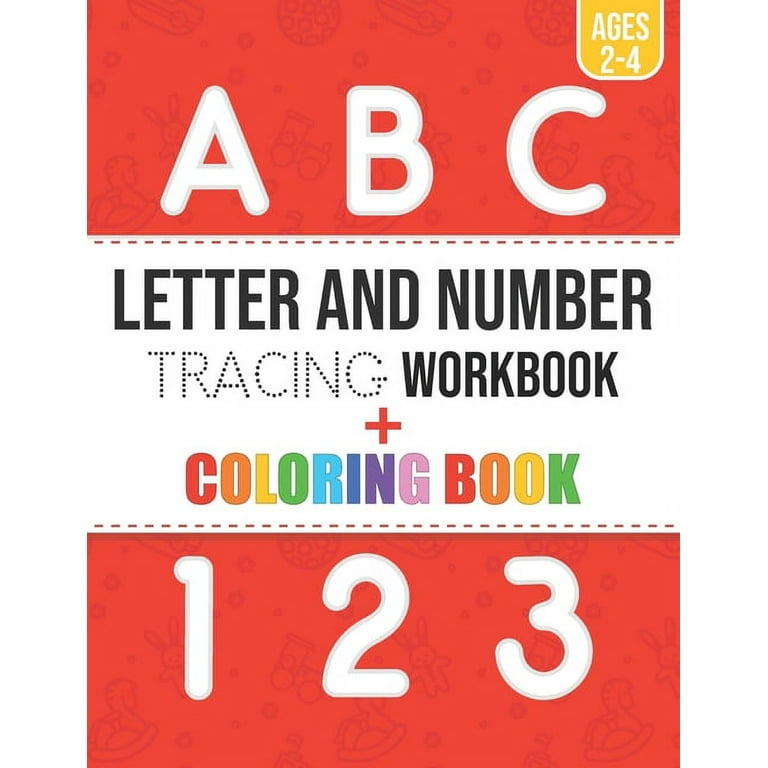 Letter and number tracing workbook