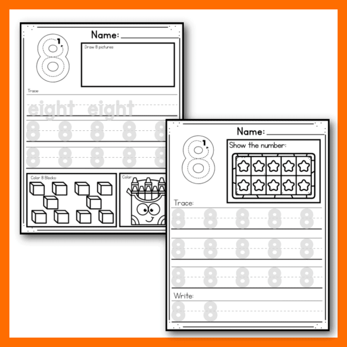Free printable number worksheets for tracing and number recognition
