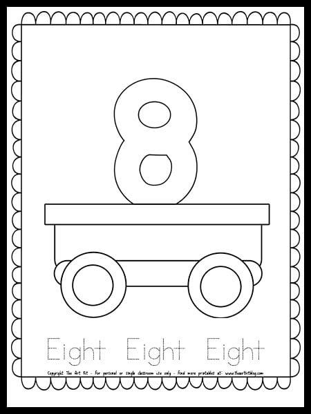 Train number coloring page free printable â the art kit