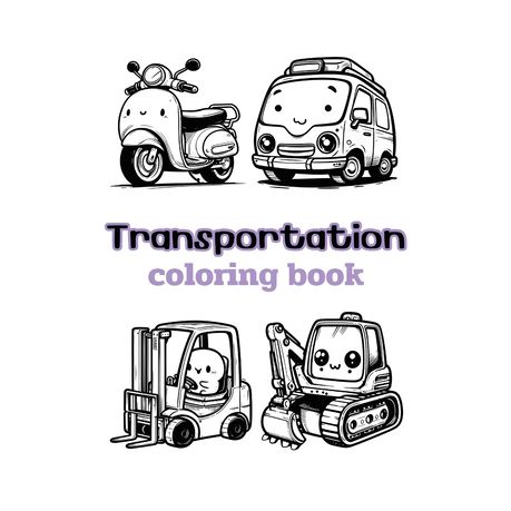 Transportation coloring book childrens coloring pages word search puzzles shop today get it tomorrow