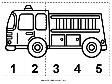 Transportation number sequence bw puzzles made by teachers