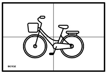 Transportation transport collaborative art puzzle project coloring pages
