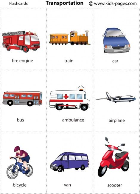 Transportation flashcard learning english for kids flashcards english activities for kids