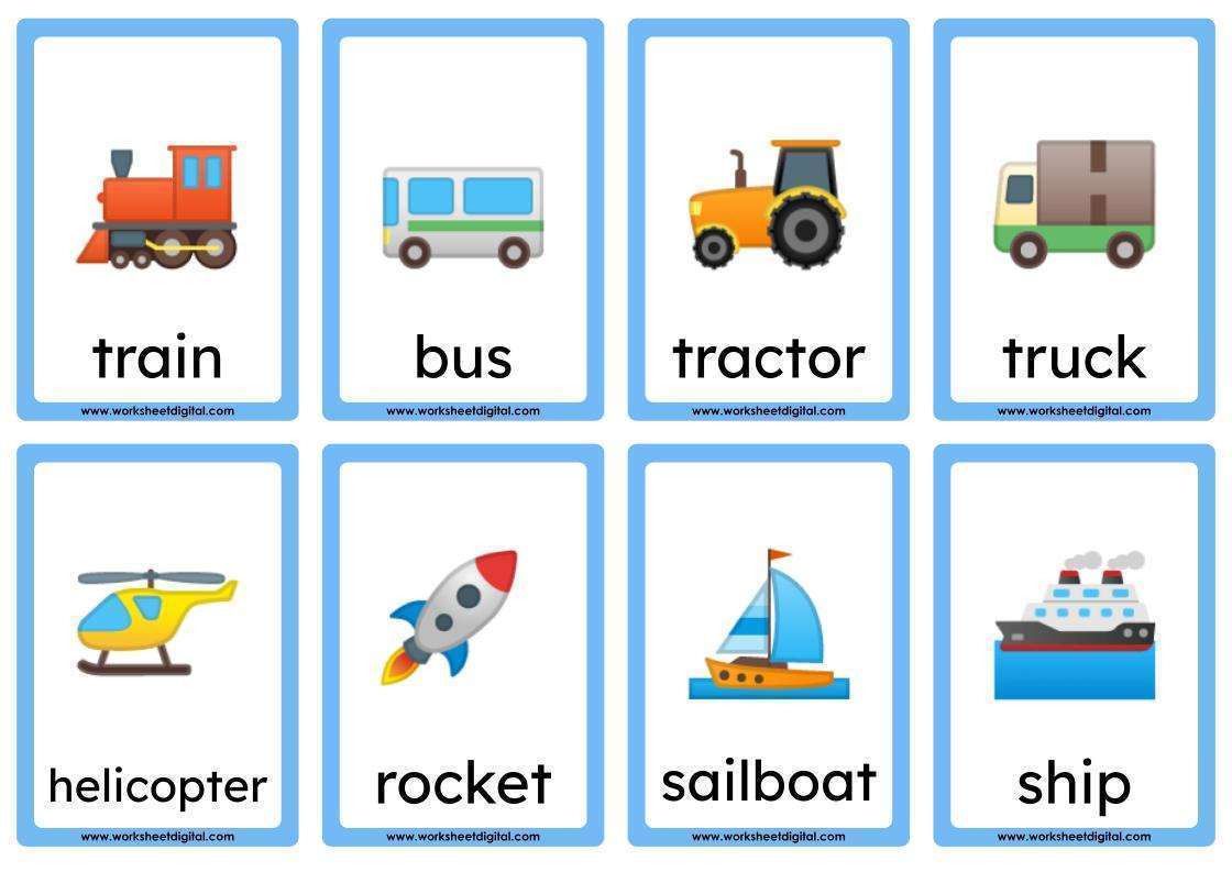 Flashcards transportation