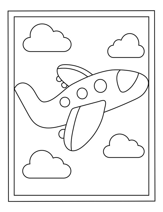 Printable transportation coloring pages