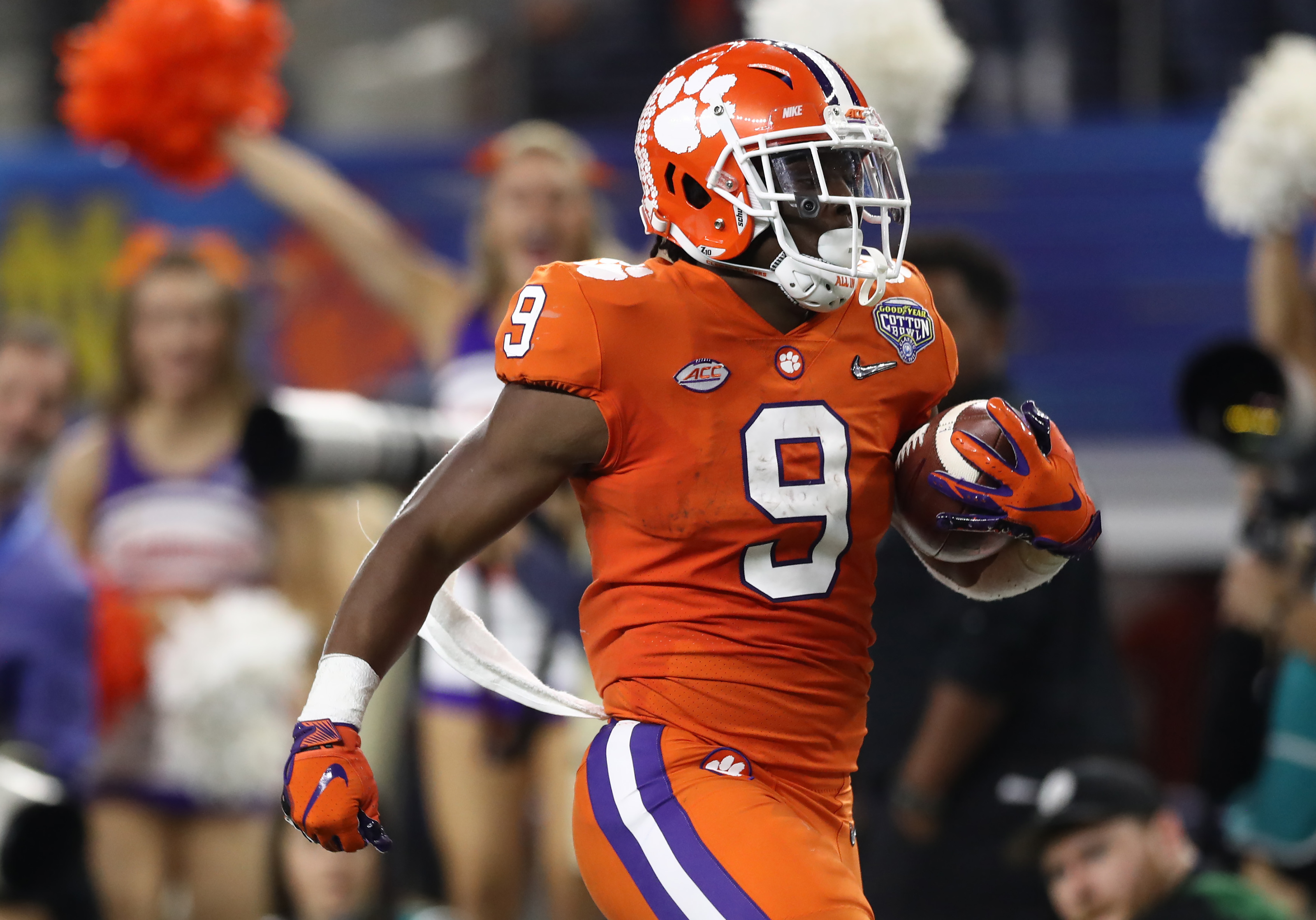 Travis etienne sets clemson football record for most