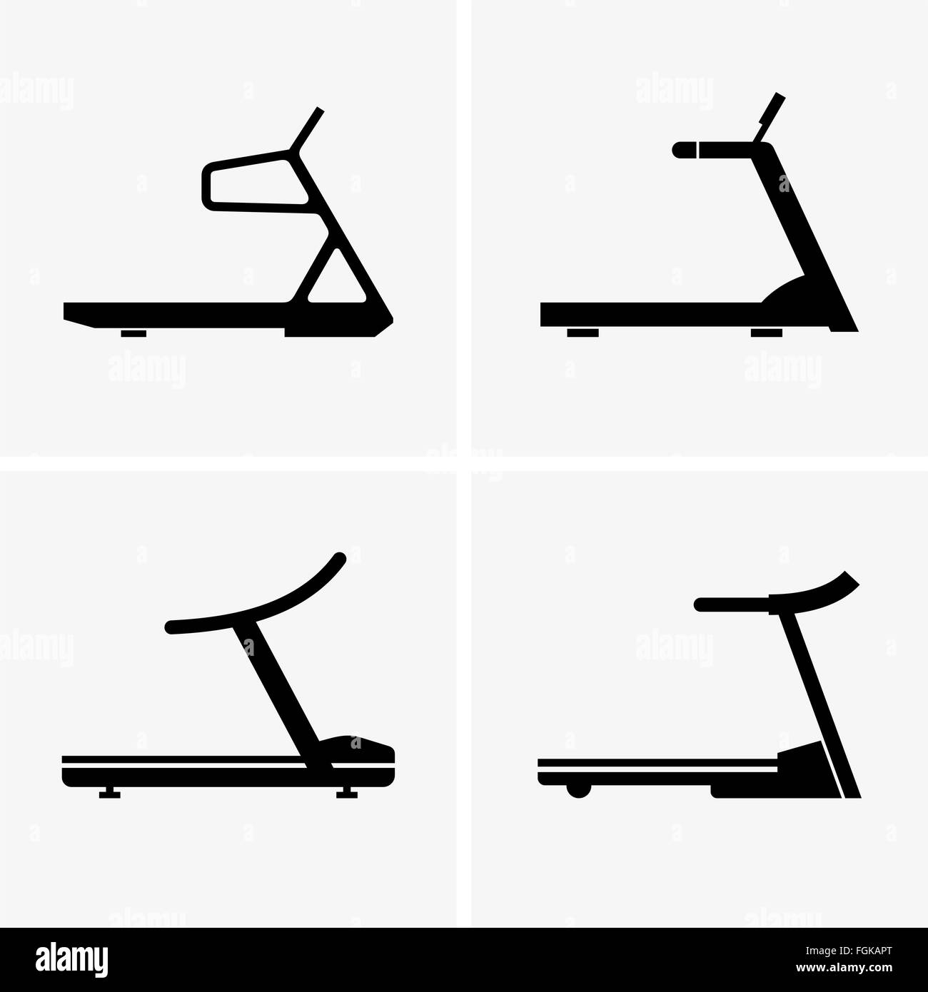 Treadmill vector vectors black and white stock photos images