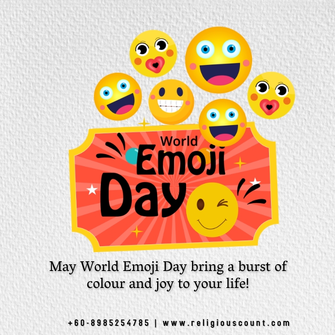 May world emoji day template