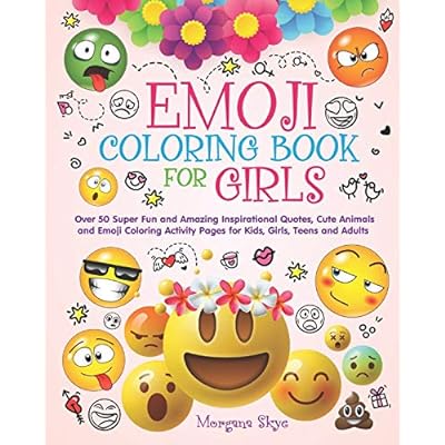 Emoji coloring book for girls super fun and cote divoire