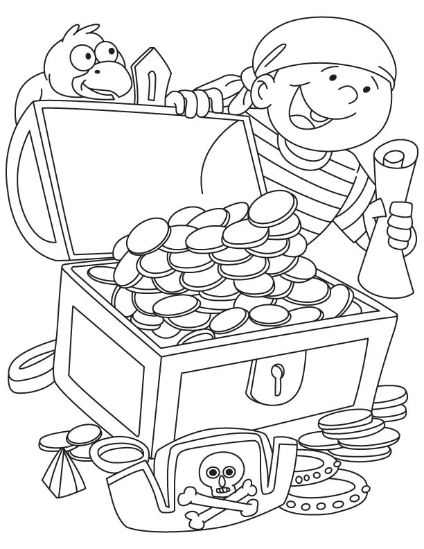 Pirate got treasure chest coloring page download free pirate got treasure chest coloring page for kids best coloring pages