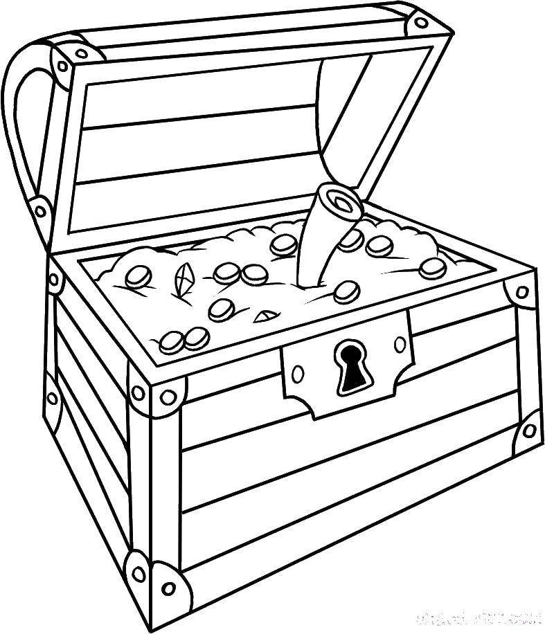 Online coloring pages book coloring the treasure chest coloring book of treasures