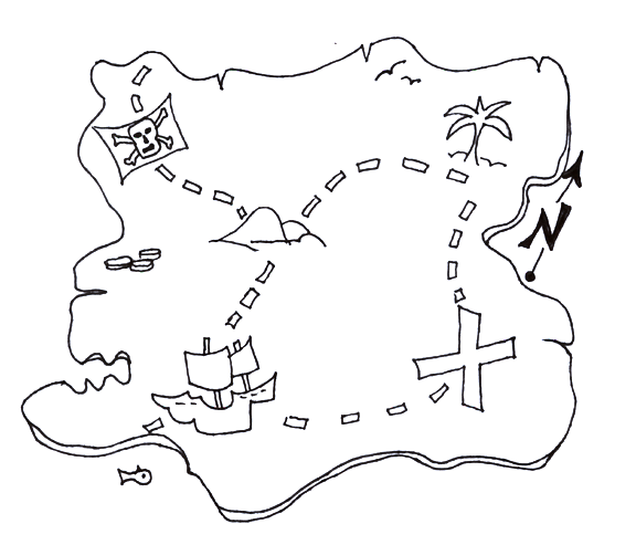 Printable treasure map coloring page treasure maps for kids pirate treasure maps pirate coloring pages