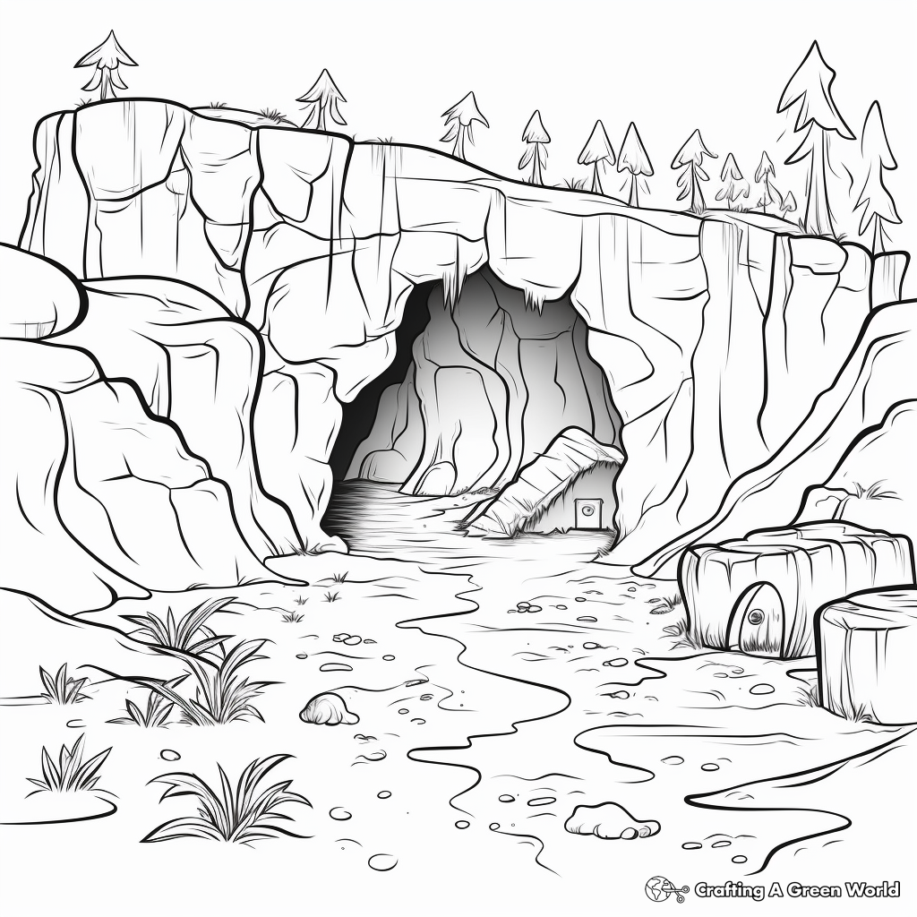 Treasure map coloring pages