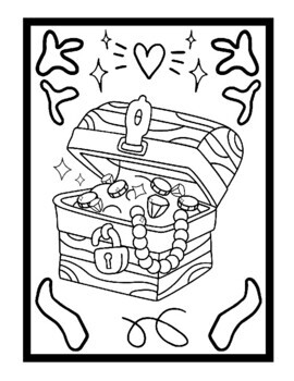 Pirate coloring pages treasure flag ship and map printable coloring sheets