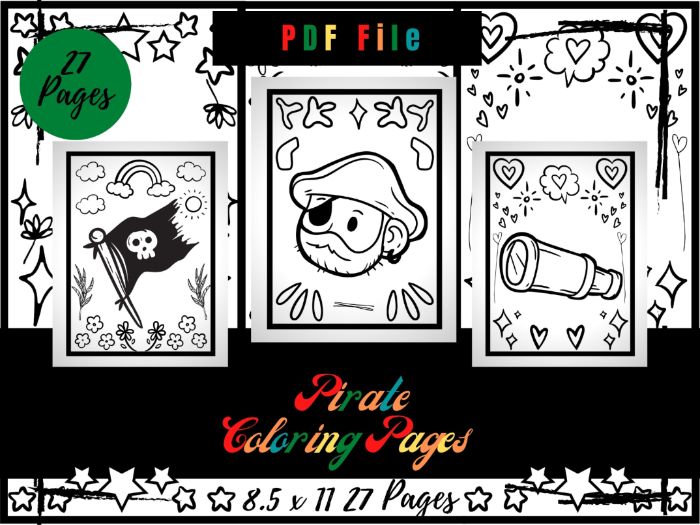 Pirate colouring pages treasure flag ship and map printable colouring sheets teaching resources
