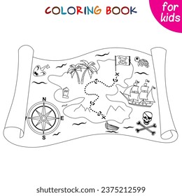 Treasure map coloring images stock photos d objects vectors
