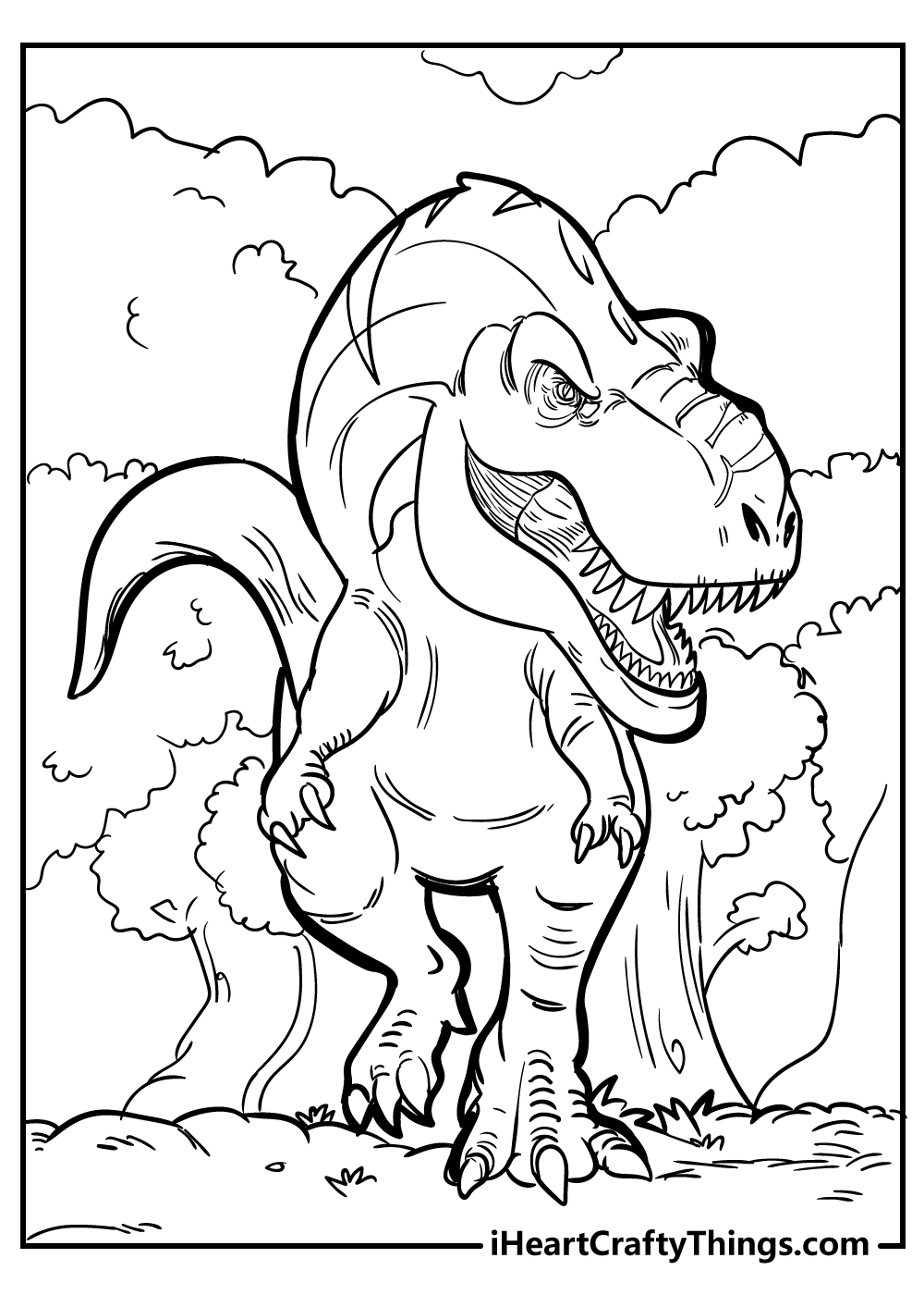 Tyrannosaurus coloring pages free printables